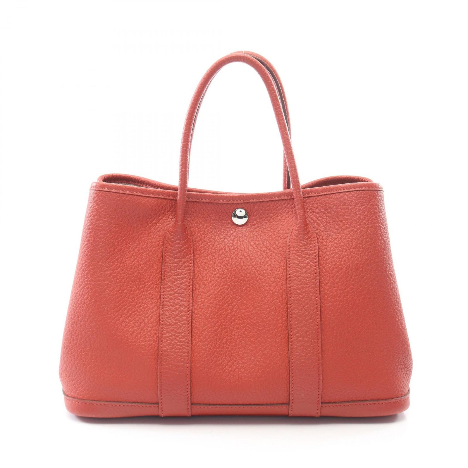 エルメス HERMES トートバッグ ガーデンパーティTPM ルージュデュセス レザー カーフ（牛革） ガーデンパーティTPM ルージュデュセス レディース Used B