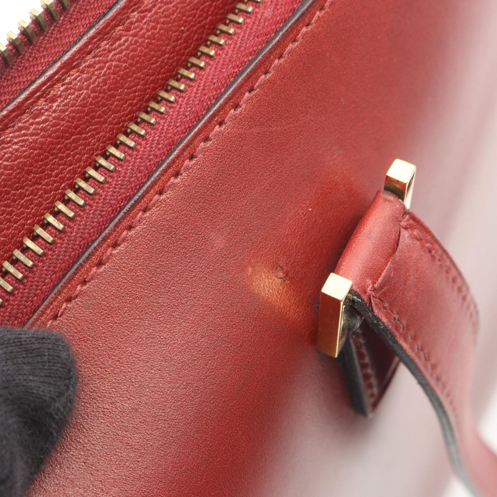 エルメス HERMES ハンドバッグ エスカパーダ ルージュアッシュ カーフ 