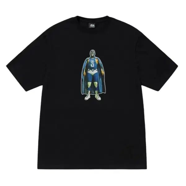 STUSSY ルチャ Tシャツ ブラック (S)