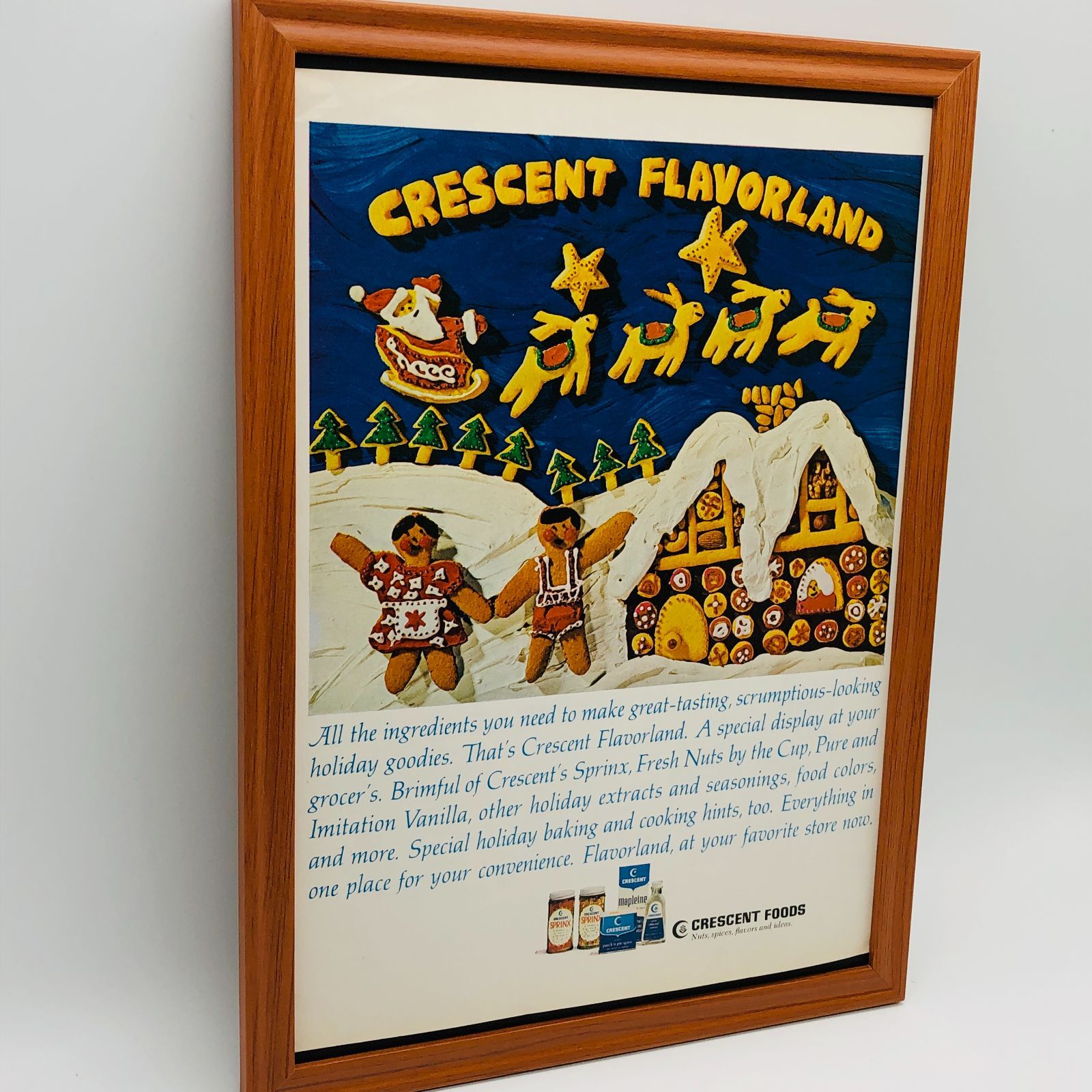 ビンテージ 広告 ポスター 『 クレセントフーズ (Crescent Foods