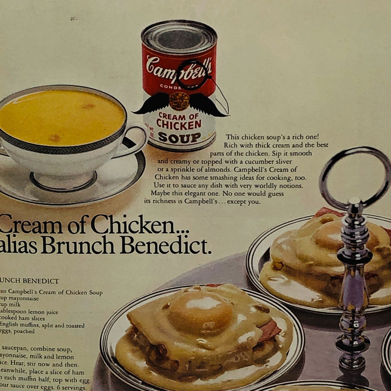 ビンテージ 広告 ポスター 『 キャンベルスープ (Campbell's Soup