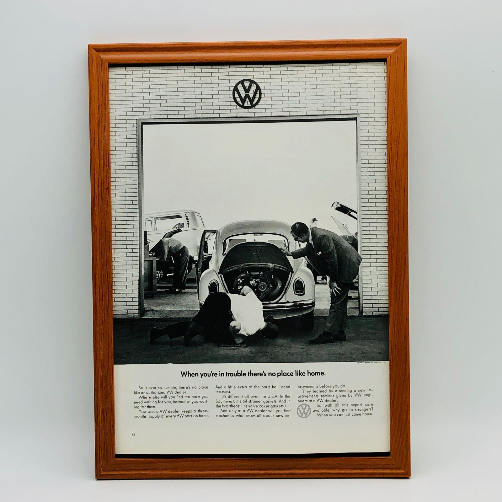 Wilhelm Wagenfeld 額装 ポスター 1996 ビンテージ 広告 ポスター 『 フォルクスワーゲン (Volkswagen