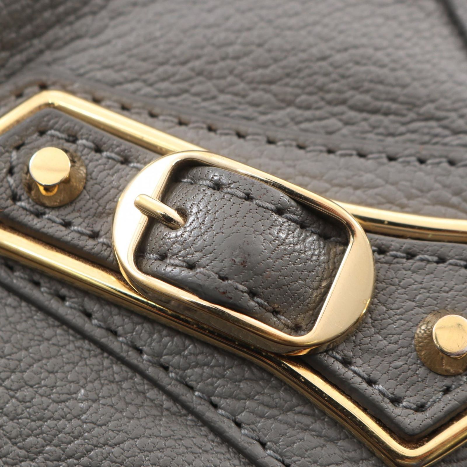 バレンシアガ BALENCIAGA ショルダーバッグ メタリック エッジ グレー 
