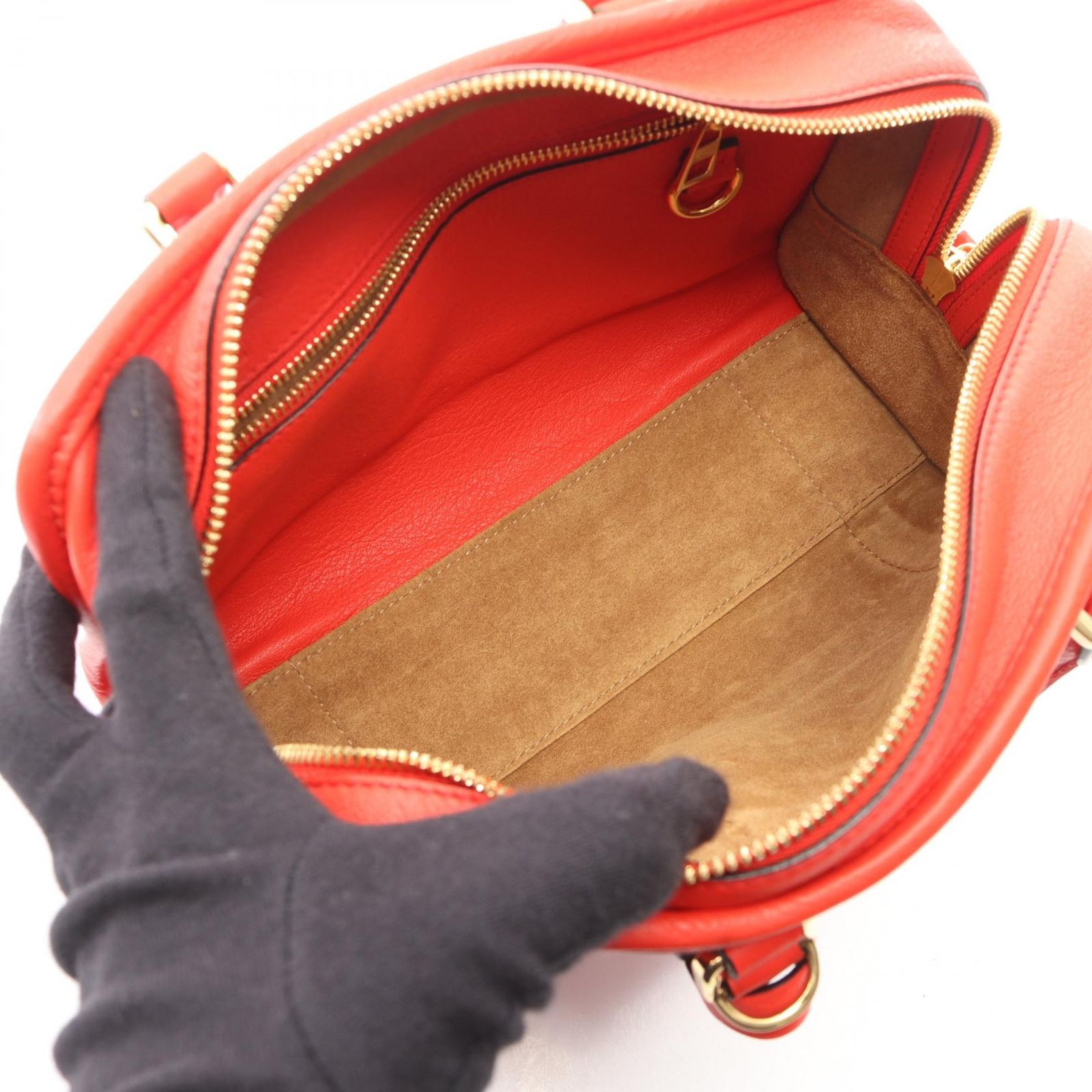 ロエベ LOEWE ハンドバッグ アマソナ23 2WAY レッド レザー アマソナ23 