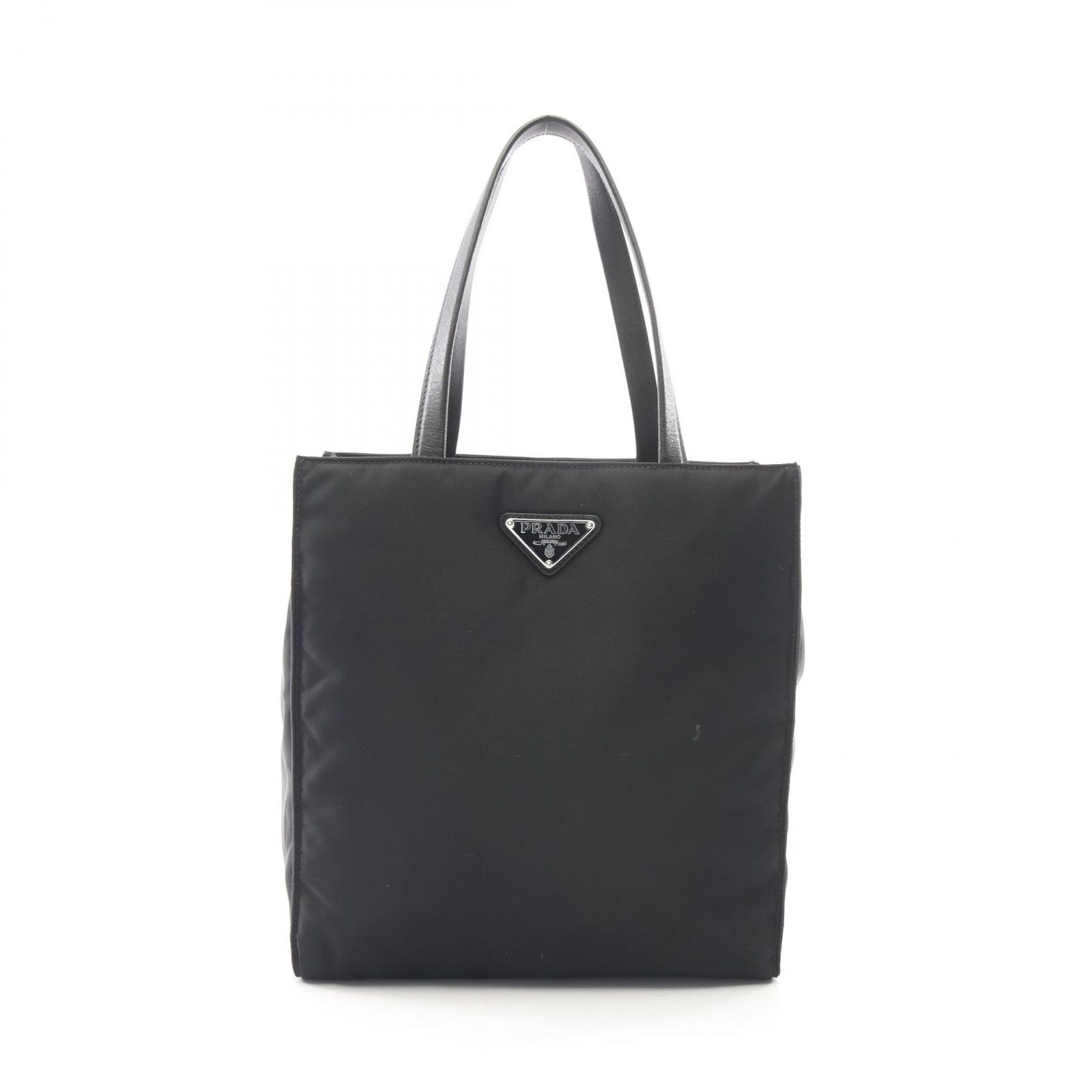 プラダ PRADA トートバッグ Re-Nylon 1BG426 ブラック ナイロン レザー トライアングルロゴ トートバッグ レディース Used B