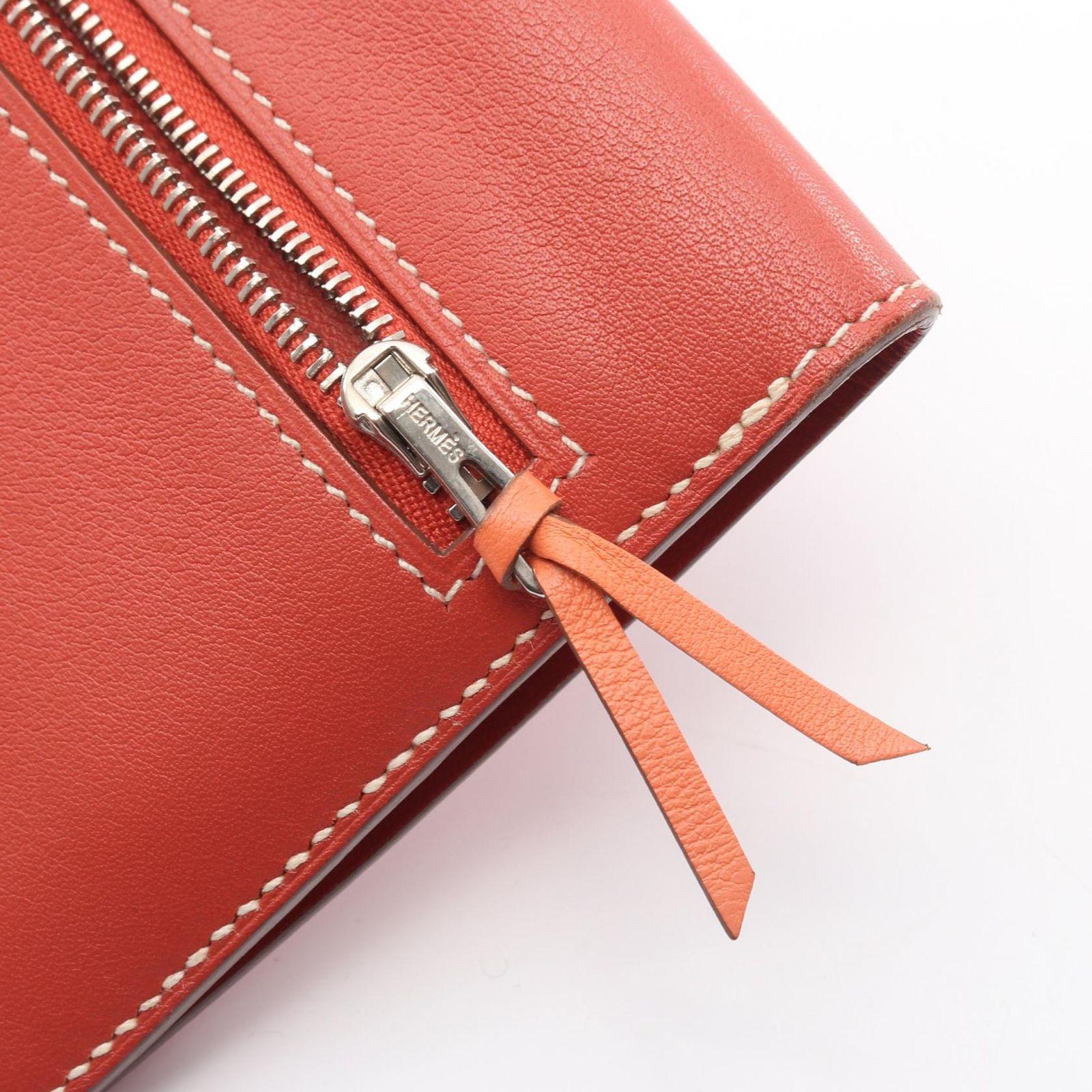 エルメス HERMES 二つ折り長財布 ドゴンロング サンギーヌ