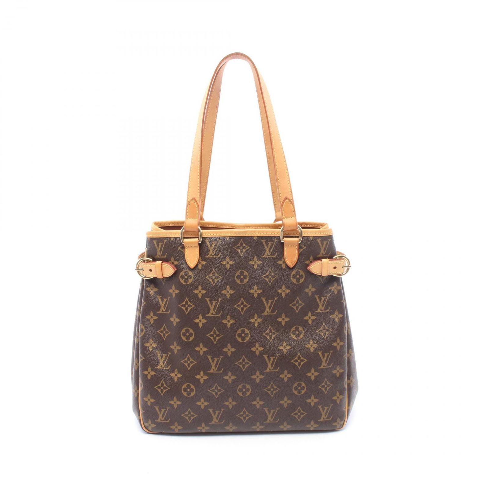 ルイ・ヴィトン LOUIS VUITTON トートバッグ バティニョール ヴェルティカル M51153 PVCコーティングキャンバス レザー バティニョール・ヴェルティカル レディース