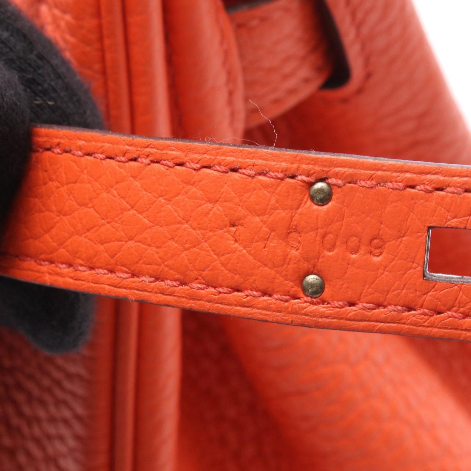 エルメス HERMES ハンドバッグ バーキン30 オレンジポピー レザー 