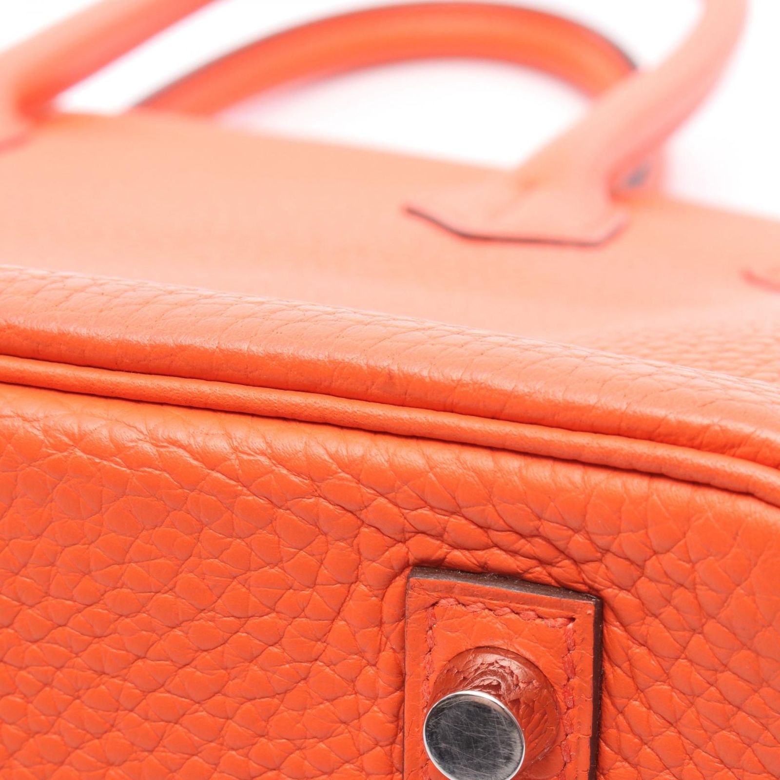 エルメス HERMES ハンドバッグ バーキン30 オレンジポピー レザー 