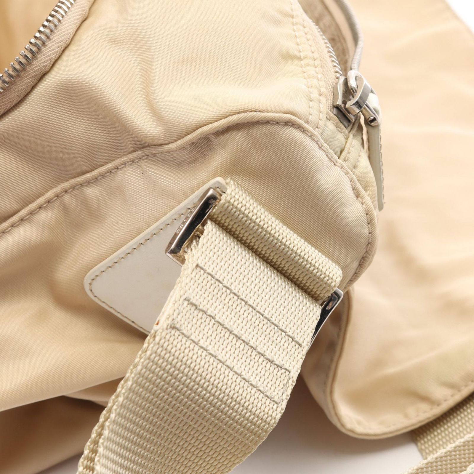 プラダ PRADA ショルダーバッグ 三角プレート BT6671 ベージュ 