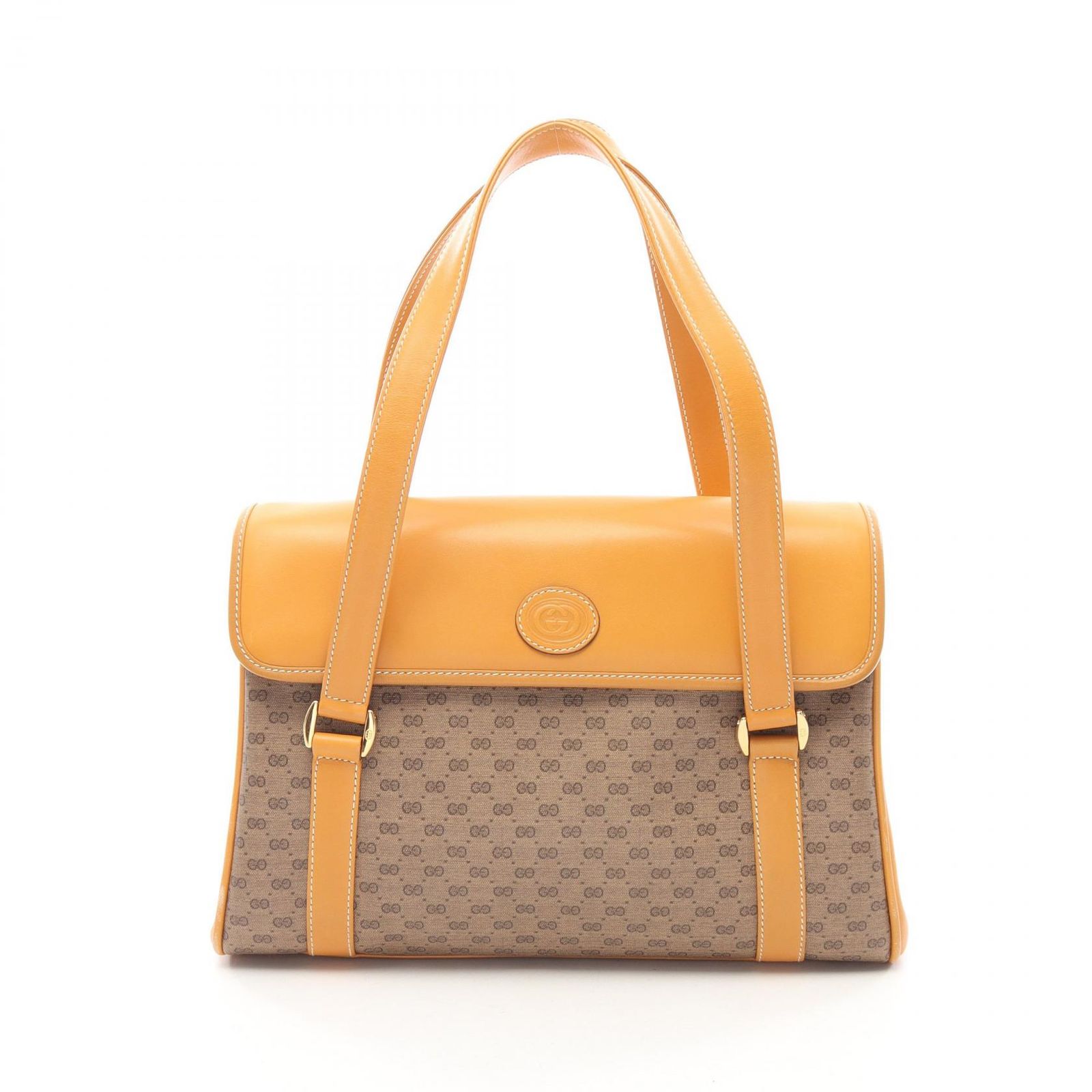 グッチ GUCCI トートバッグ オールドグッチ マイクロGG ブラウン/ダークブラウン その他 オールドグッチ マイクロGG ハンド レディース Used B
