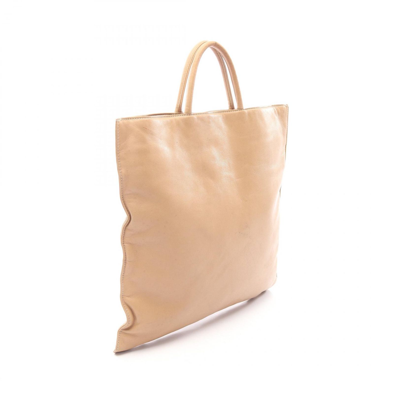ロエベ LOEWE トートバッグ アナグラム ベージュ レザー アナグラム