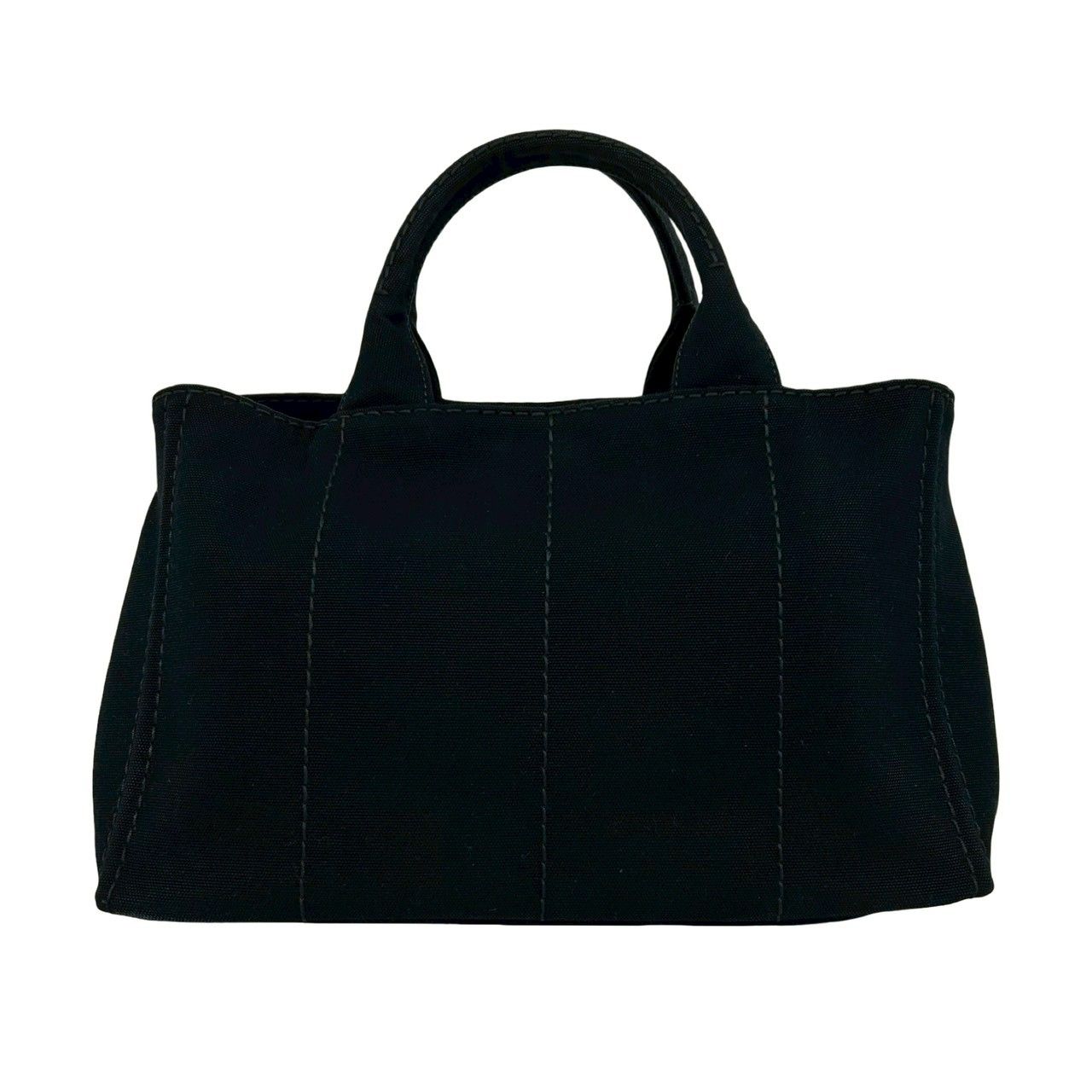 極 美品 袋付き PRADA プラダ カナパ 三角ロゴ 金具 キャンバス 2way