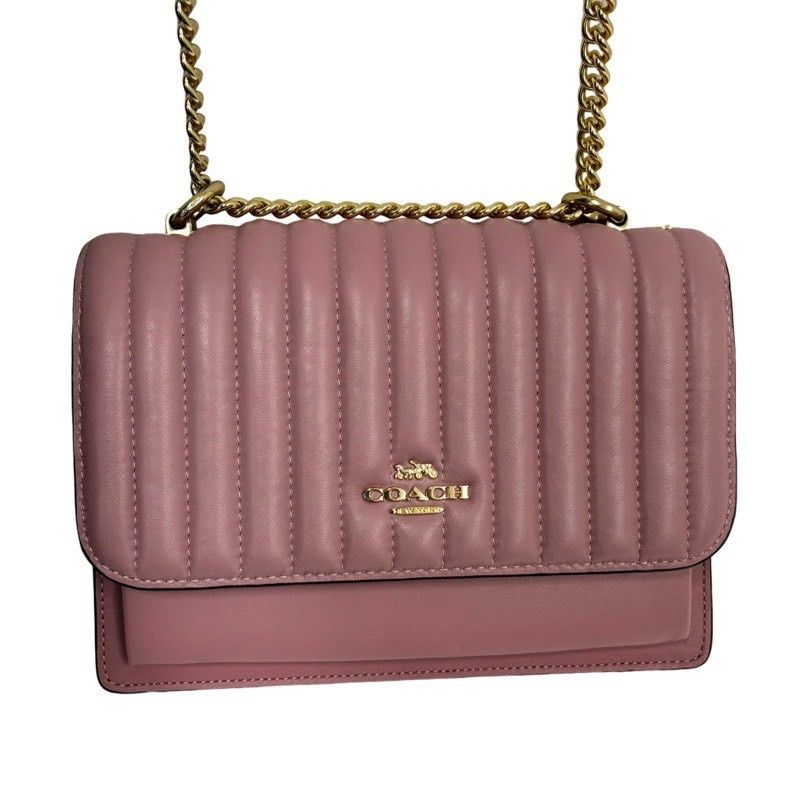 COACH コーチ ショルダーバッグ 2561 ピンク ゴールドチェーン