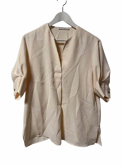 ベイジ BEIGE 半袖 ブラウス 4 ベージュ系 トップス 無地