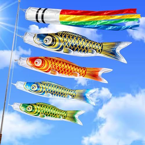 鯉のぼり こいのぼり 1.5m 金箔 フルセッ ベランダ用 5色吹流し 鯉4匹 高密度サテン 2m伸縮ポール 180°調整金属台座 室内外対応 子供の日 初節句 端午の節句 ギフト(沖縄・離島の方発送不可）) 3673a7d8