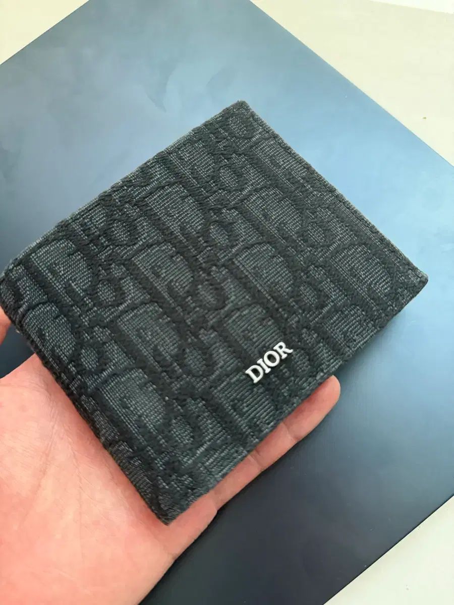 ディオール オブリーク 二つ折り財布 ブラック
