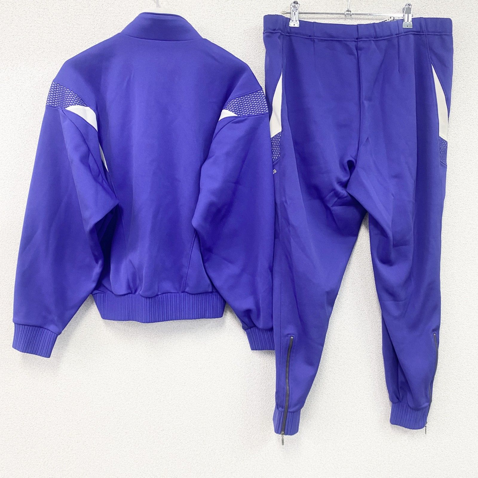 2007年製 adidas vtg ジャージ セットアップ パープル 水色 adidas アディダス ジャージセットアップ トラックジャケット トラック
