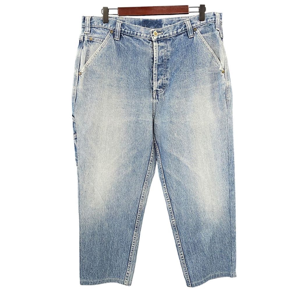 Timberland ティンバーランド ペインターパンツ ボタンフライ クロップド丈 ブルー No.S275
