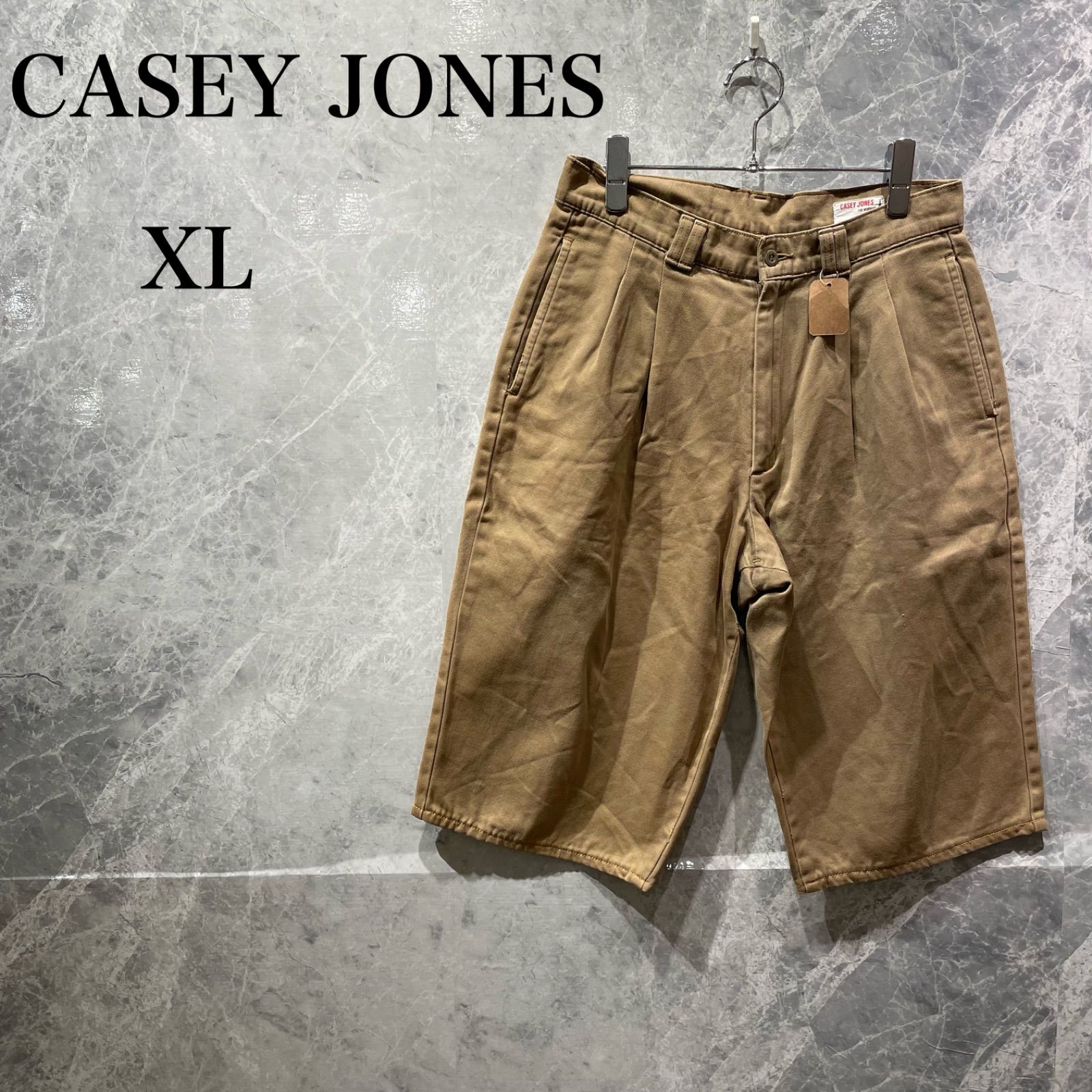 CASEY JONES メンズ XL ベージュ ハーフパンツ ゆったり