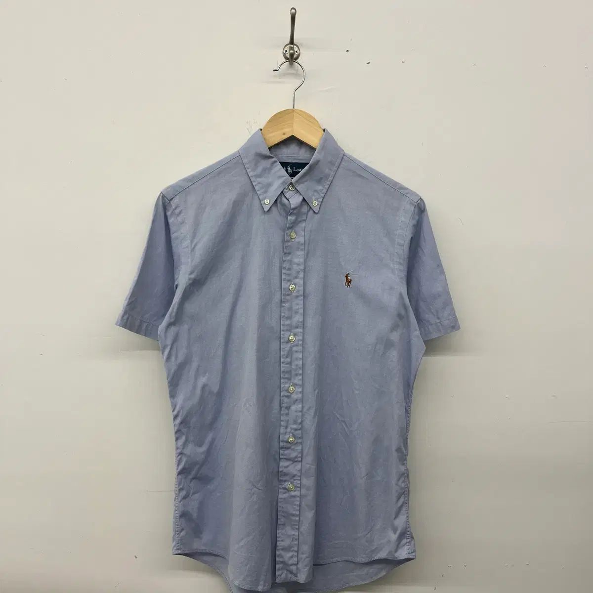 ポロラルフローレン 半袖シャツ ブルー 男 S POLO RALPH LAUREN 
