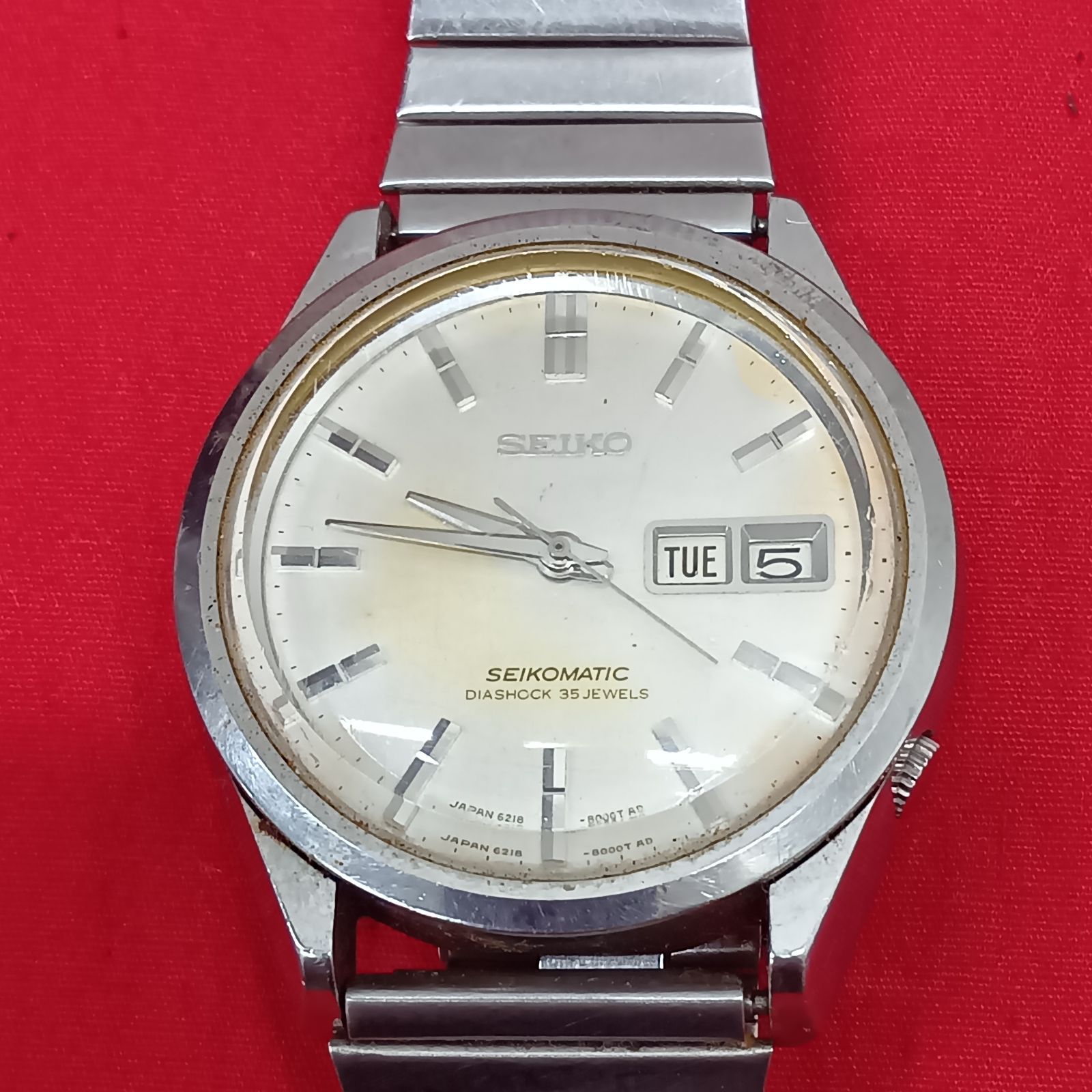 SEIKO 6218-8000　時計　SEIKOMATIC DIASHOCK 35 JEWELS　腕時計　メンズ　セイコー