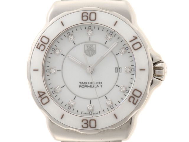 TAG HEUER タグホイヤー ウォッチ フォーミュラ1　【205】 時計 WAH1315.BA0868 腕時計 セラミック/ステンレススチール ホワイト クオーツ ホワイト文字盤 レディース【中古】 81,312円