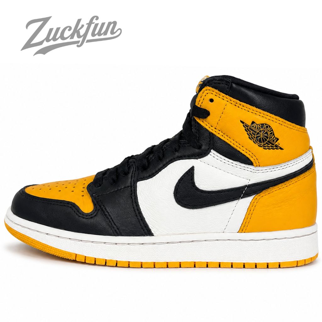 人気 NIKE AIR JORDAN 1 RETRO HIGH OG ナイキ エア ジョーダン 1 レトロ ハイ カット オリジナル タクシーイエロー ブラック ホワイト 24.5cm レディース ナイキ スニーカー U11363