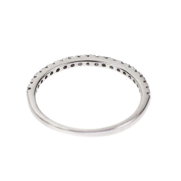 新品 Pt900 ダイヤモンド ピンキー リング 0.11ct ハーフエタニティ