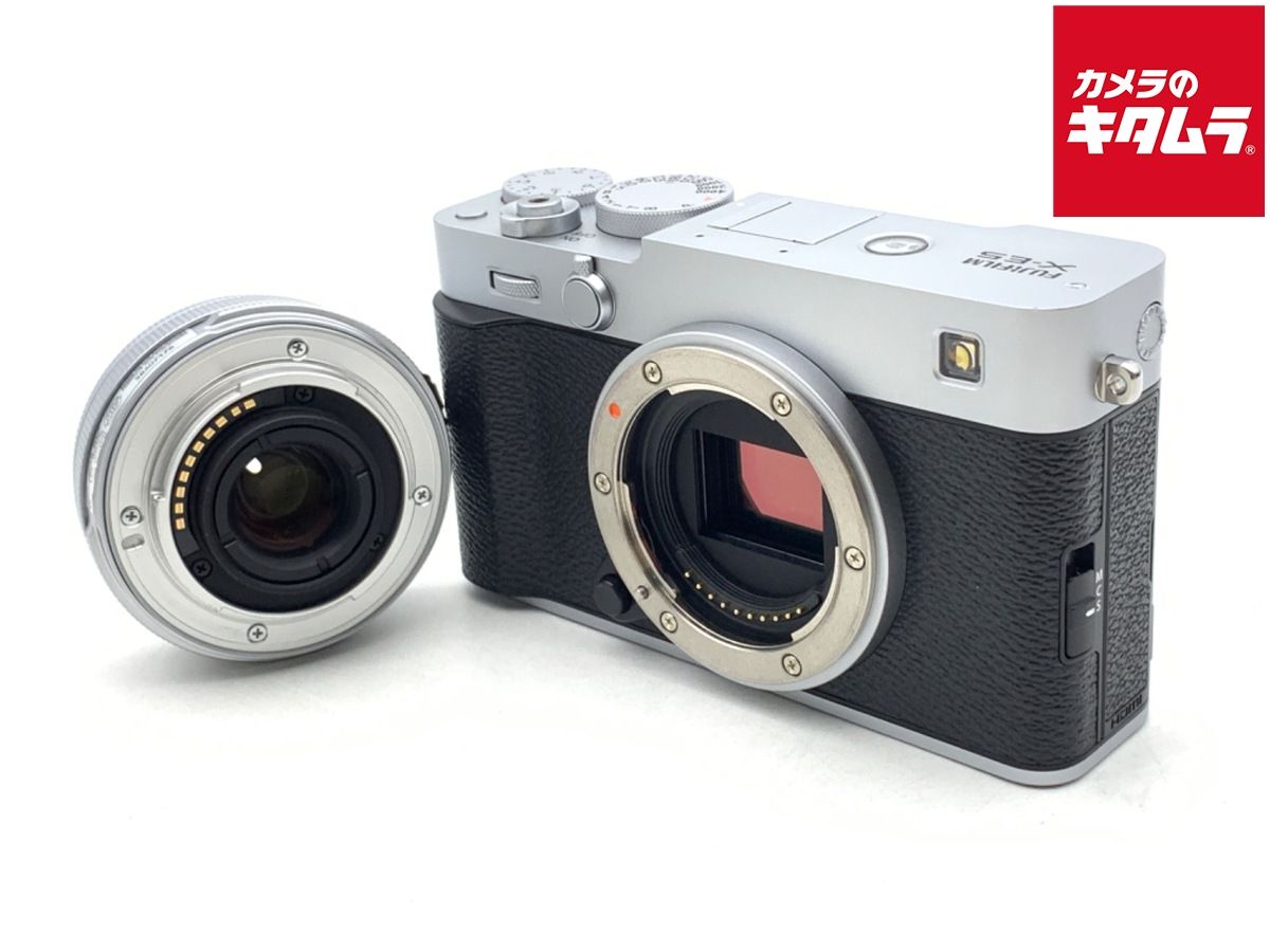 【中古】 【良品】 フジフイルム X-E5 XF23mm レンズキット シルバー