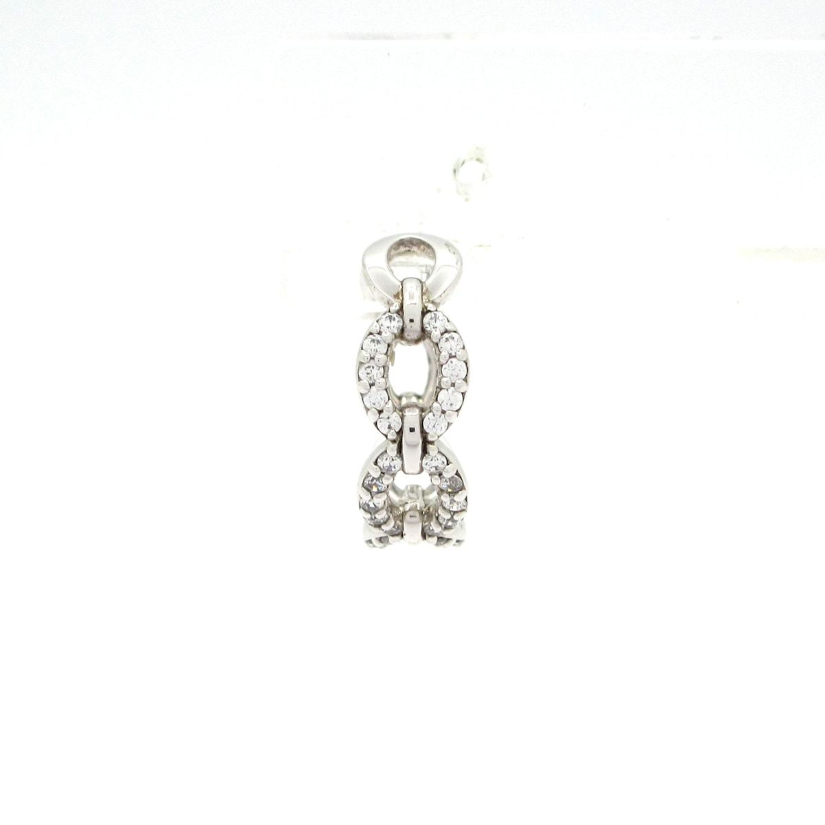 VENDOME BOUTIQUE(ヴァンドームブティック) イヤリング美品 - シルバー×クリア イヤーカフ（片側）