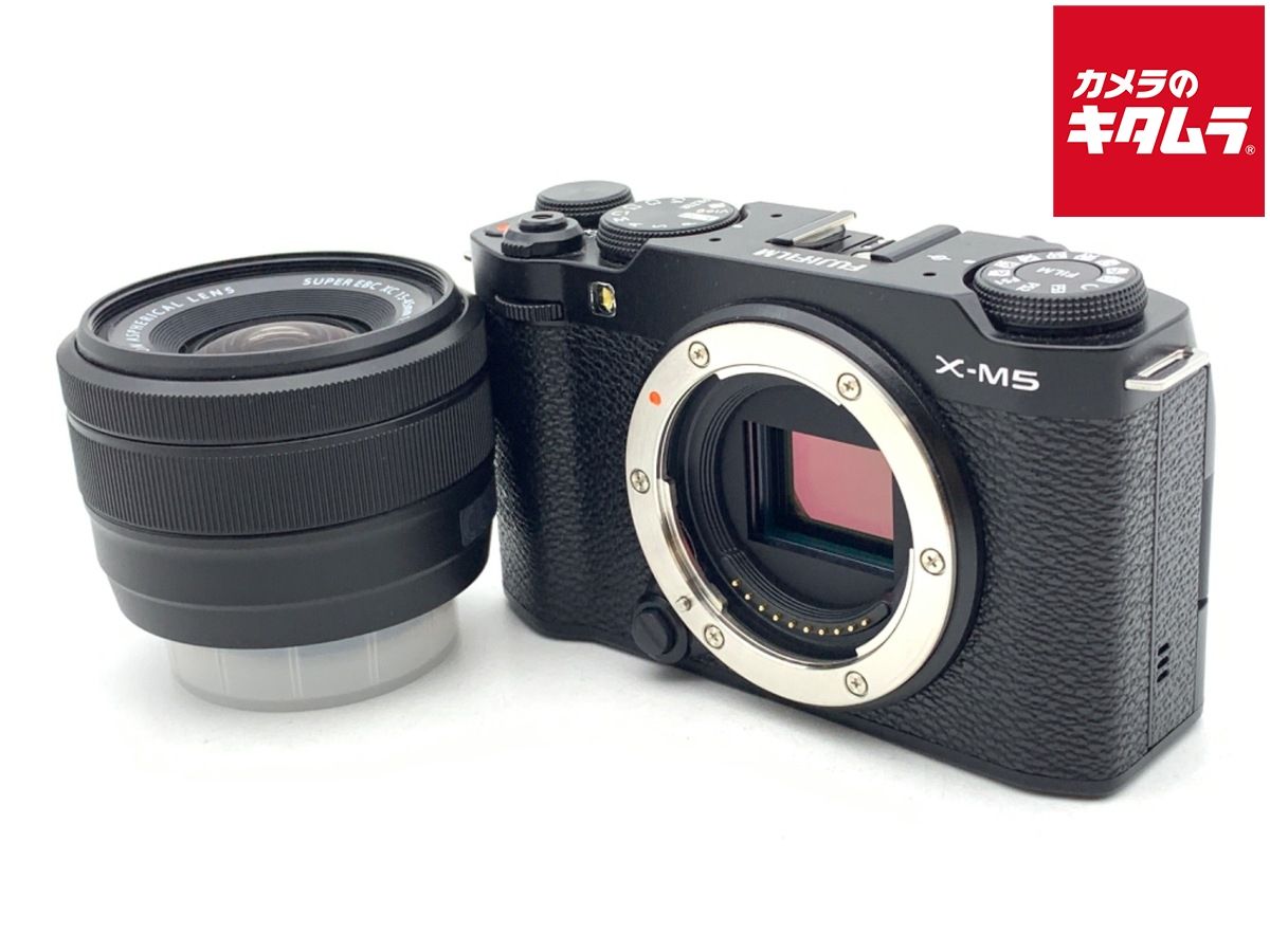 【中古】 【良品】 フジフイルム X-M5 XC15-45mmレンズキット ブラック