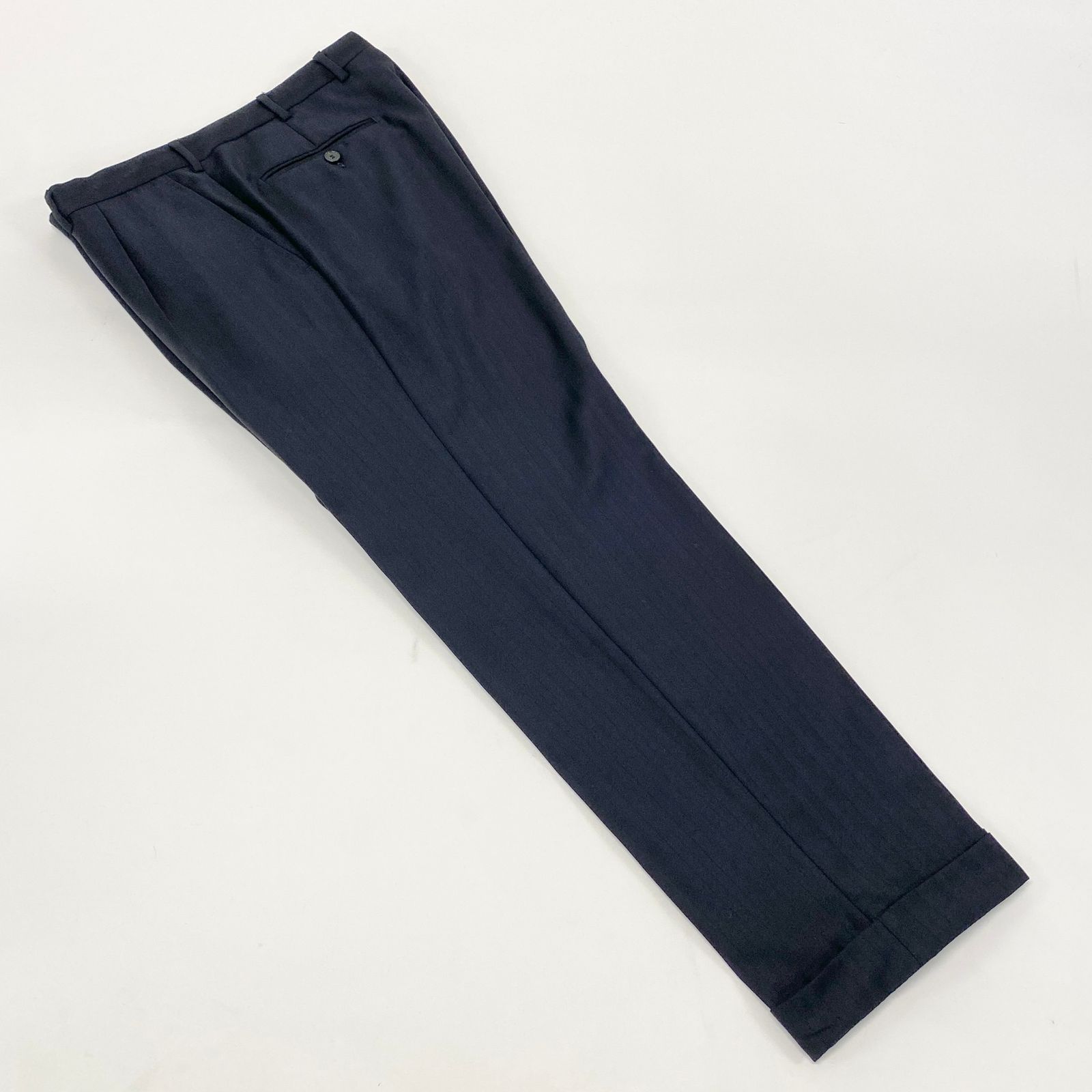 17k10 Ermenegildo Zegna エルメネジルドゼニア セットアップ スーツ  ビジネス フォーマル ネイビー 48Rサイズ メンズu02t 17k10 Ermenegildo Zegna エルメネジルドゼニア セットアップ スーツ