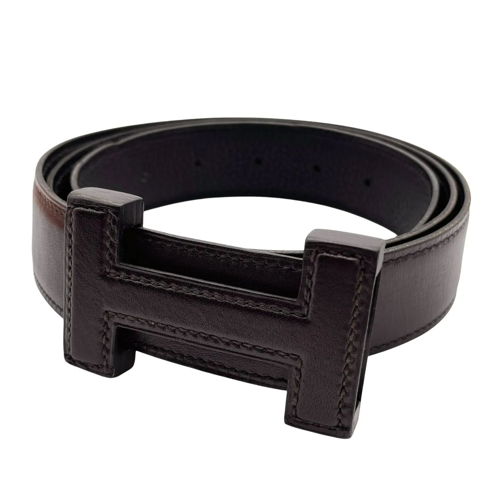 美品 HERMES エルメス コンスタンスリバーシブルレザーベルト 2way