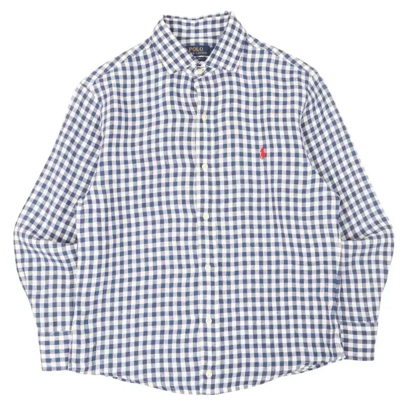 【美品】POLO RALPH LAUREN ギンガムチェックリネンシャツ POLO RALPH LAUREN ポロラルフローレン リネン ギンガムチェック
