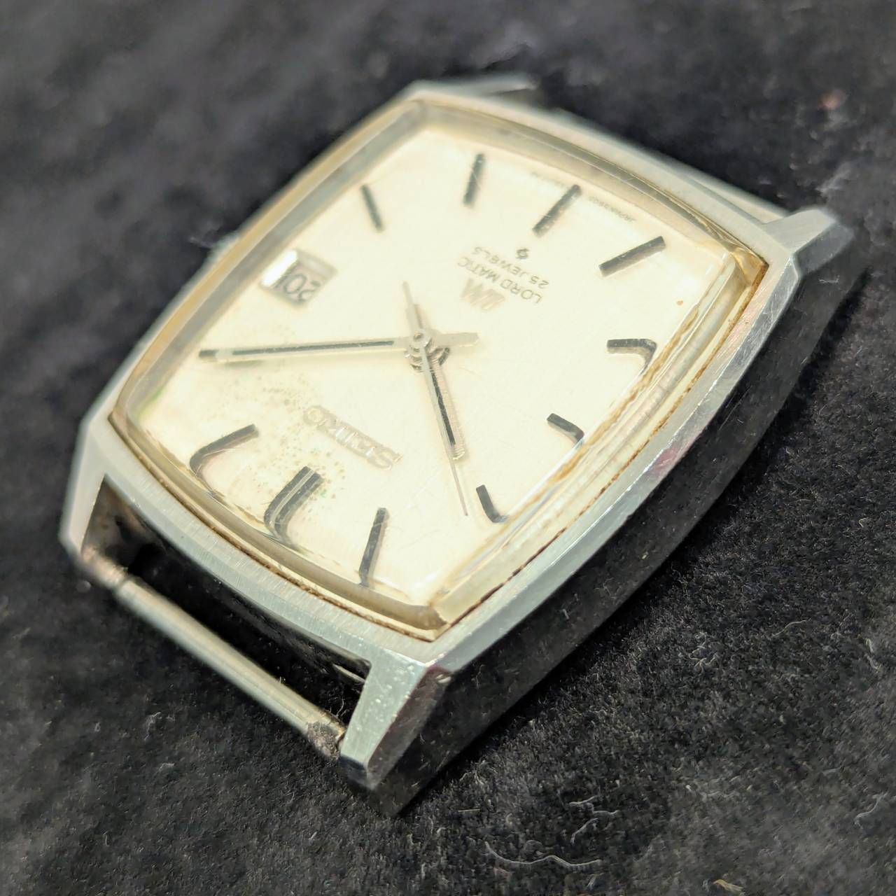 塩】動作品 SEIKO セイコー LORD MATIC ロードマチック スクエアケース 