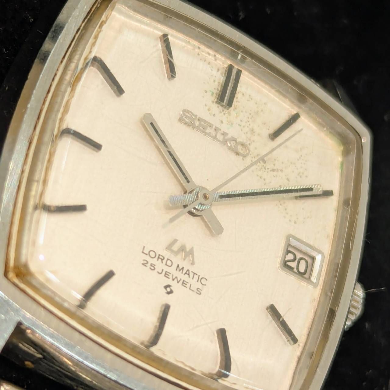 塩】動作品 SEIKO セイコー LORD MATIC ロードマチック スクエアケース 