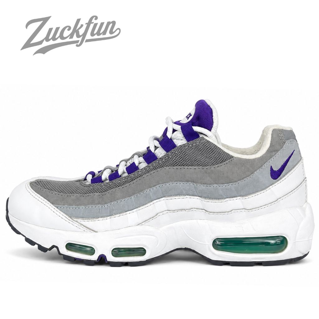 NIKE AIR MAX 95 ナイキ エア マックス 95 25.5cm ホワイト グレー パープル レディース ナイキ スニーカーU11629