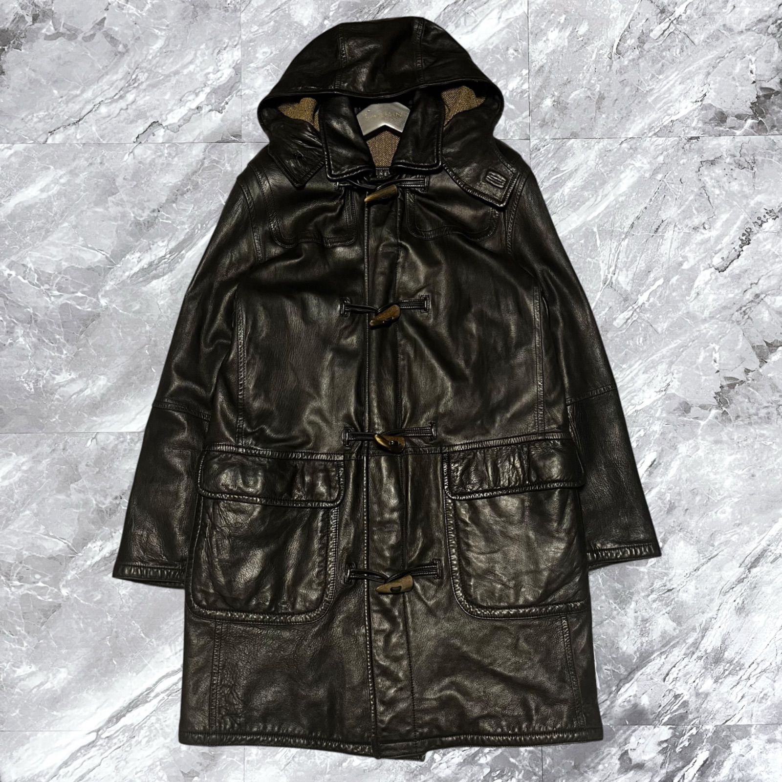 BARNEYS NEWYORK バーニーズニューヨーク ダッフルコート レザーコート