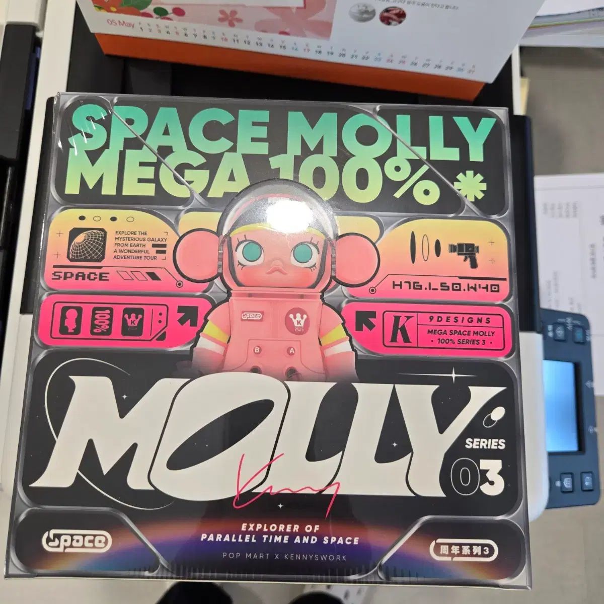 12 5)ポップマート スペース MOLLY メガ 100% シリーズ3