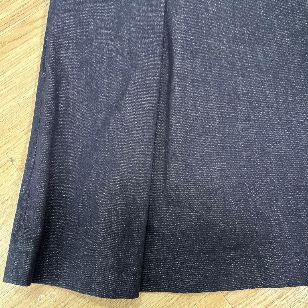 美品✨フォクシーニューヨーク デニム ギャザー ワンピース 2way 40 FOXEYフォクシーニューヨーク デニムワンピース 40 ボックスシルエット