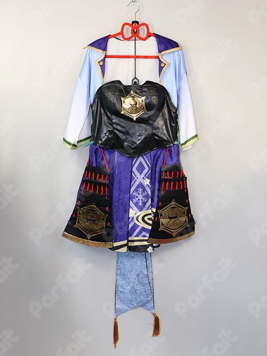 コスプレ衣装 原神/神里綾華(Lサイズ)【ウィッグ、下駄(約24.0cm)付き】