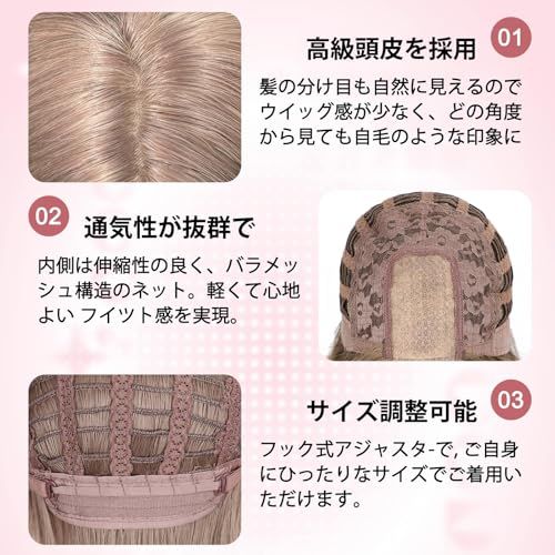 ウィッグ ロング ストレート かつら フルウィッグ 自然 ぱっつん 小顔