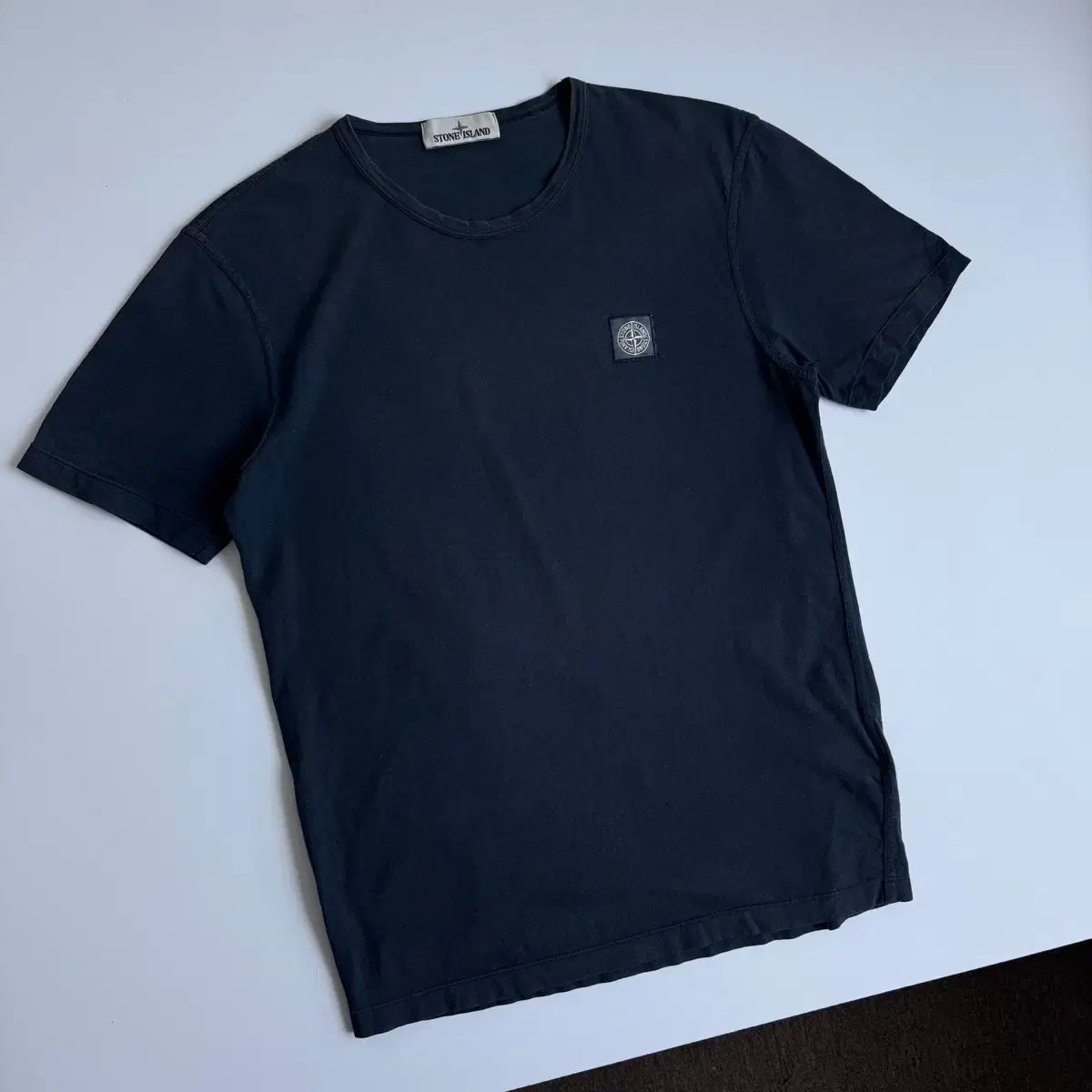 STONE ISLAND ストーンアイランド ネイビー パッチ 半袖 Tシャツ 