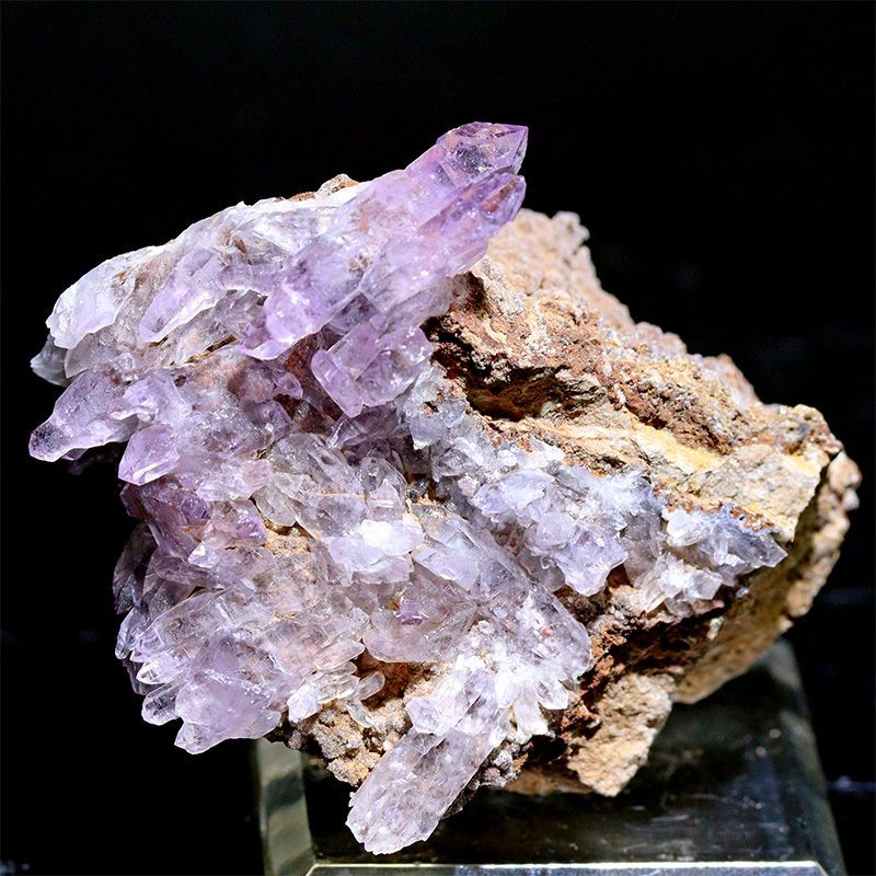 〔D482-15〕ベラクルスアメジスト Veracruz Amethyst クラスター メキシコ産 鉱物原石【メール便不可】