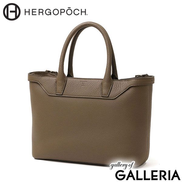 【正規取扱店】 エルゴポック トートバッグ メンズ 小さめ HERGOPOCH 本革 レザー トート バッグ ブランド 旅行 きれいめ カジュアル 日本製 B5 TL トリヨンラグーン シュリンクレザー ミニトートバッグ TL-MIT TAUPE