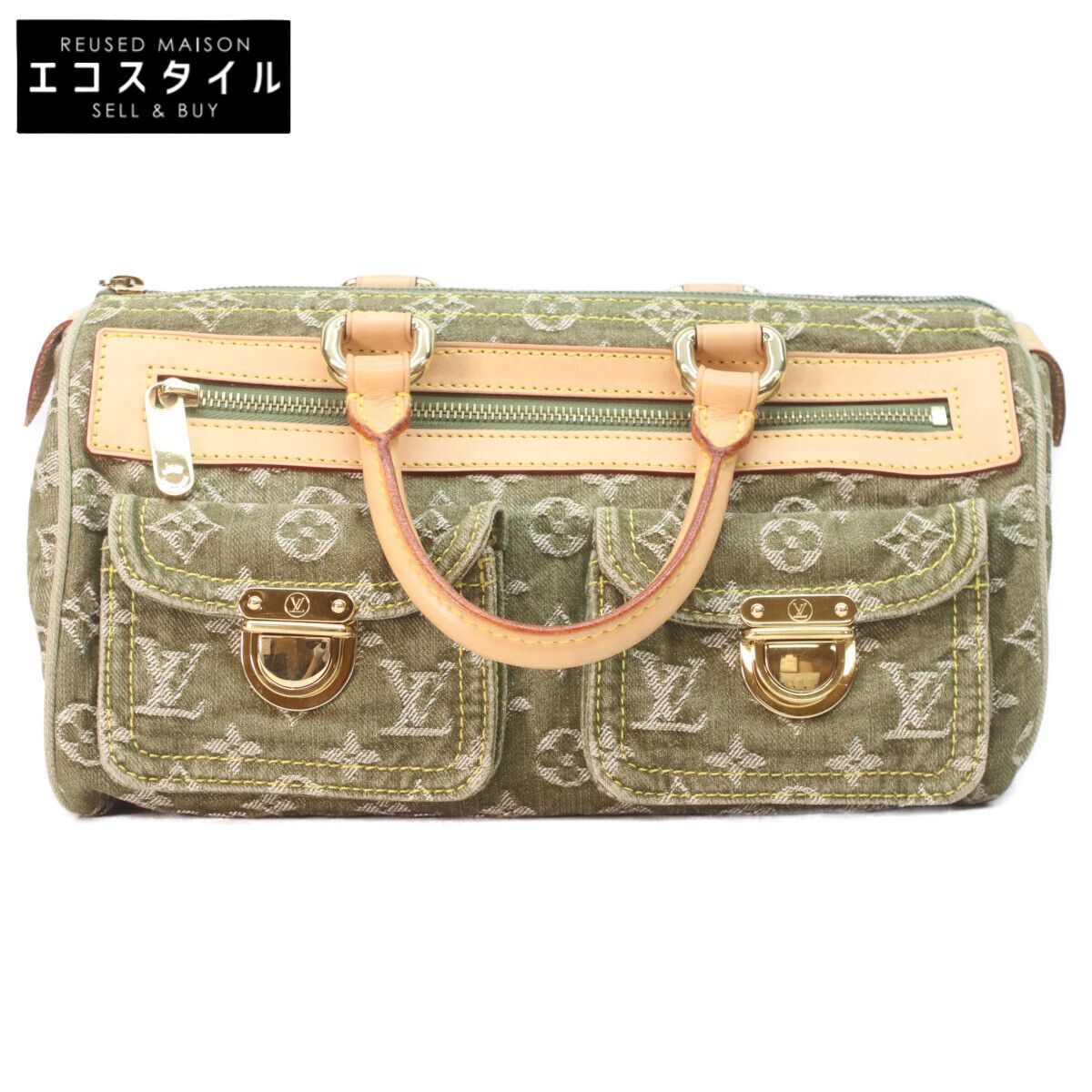 LOUIS VUITTON ルイヴィトン M95215 モノグラムデニム リケン ネオ 