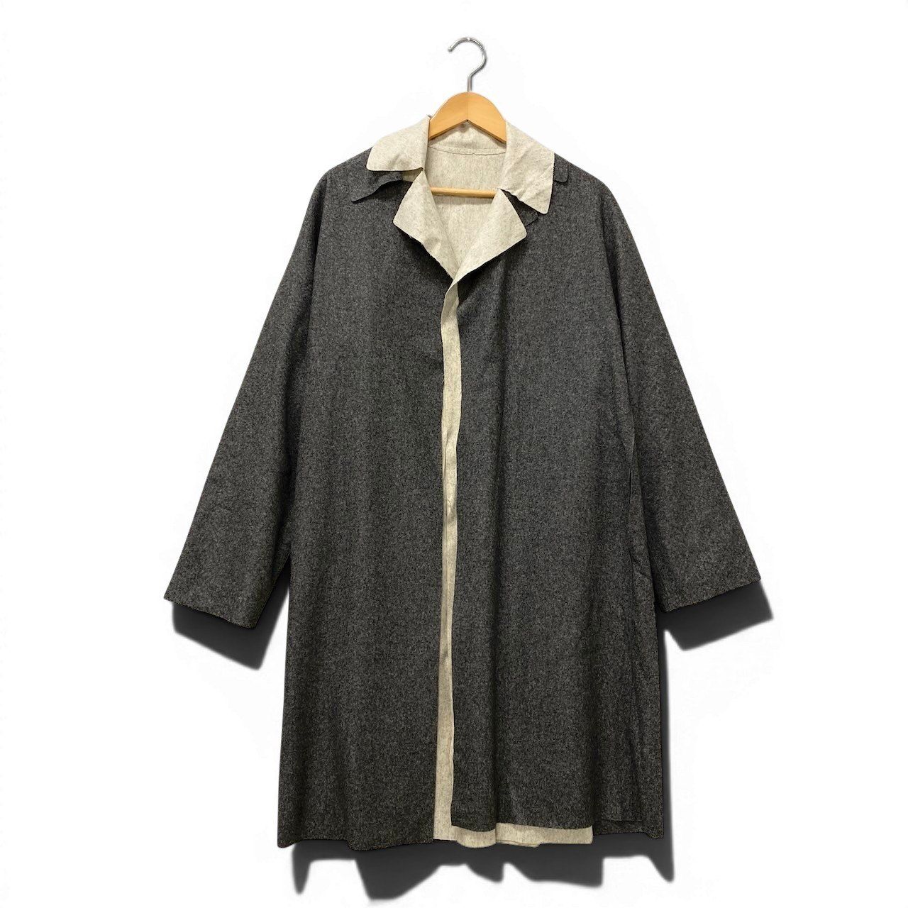 29e18 【美品】DUSAN ドゥサン カシミヤロングコート レイヤードコート