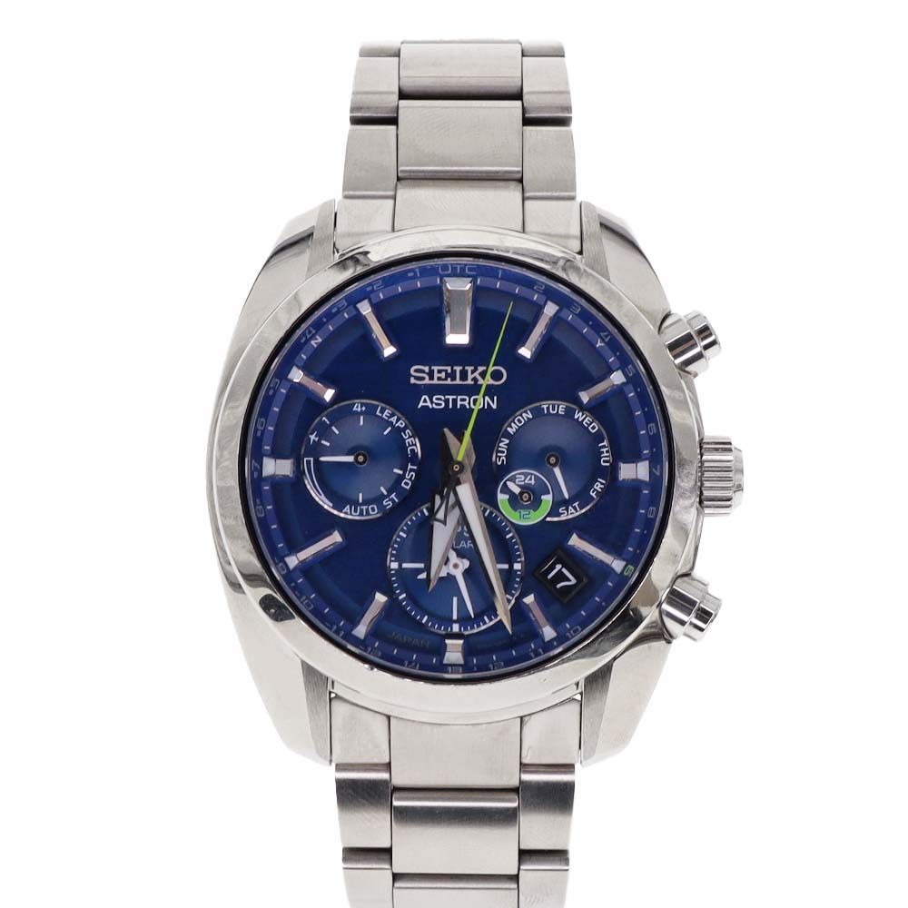 【中古】SEIKO セイコーSBXC055 5X53-0AJ0 アストロン 電波ソーラー レディース メンズ 腕時計 ブルー ブランド