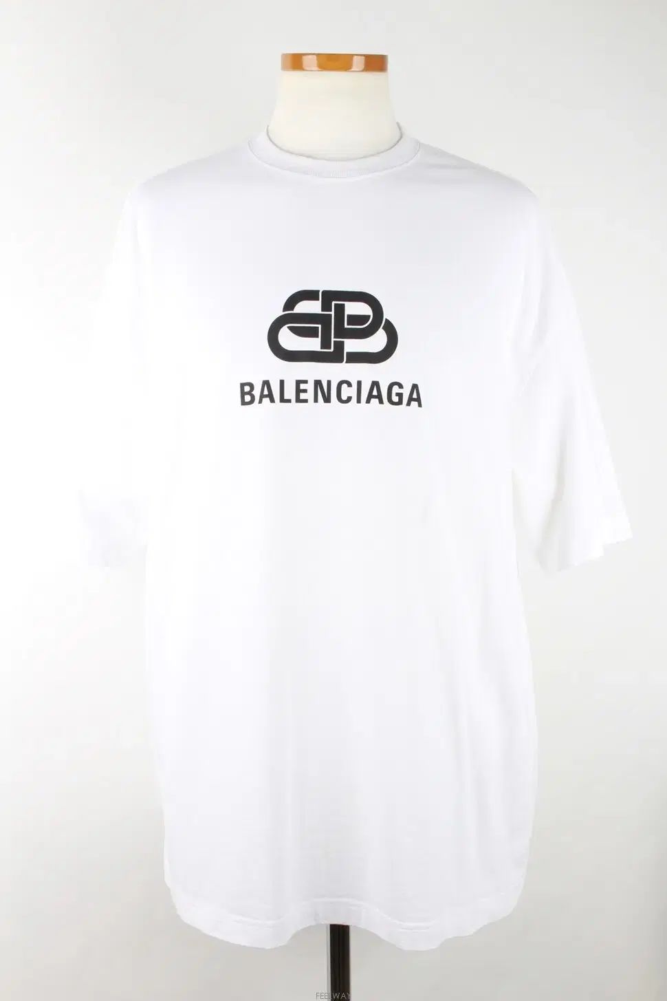 バレンシアガ BBロゴ 半袖Tシャツ 白 S